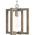 Progress Lighting Cinq Collection 1-Light Antique Bronze Antique Mirror Glass