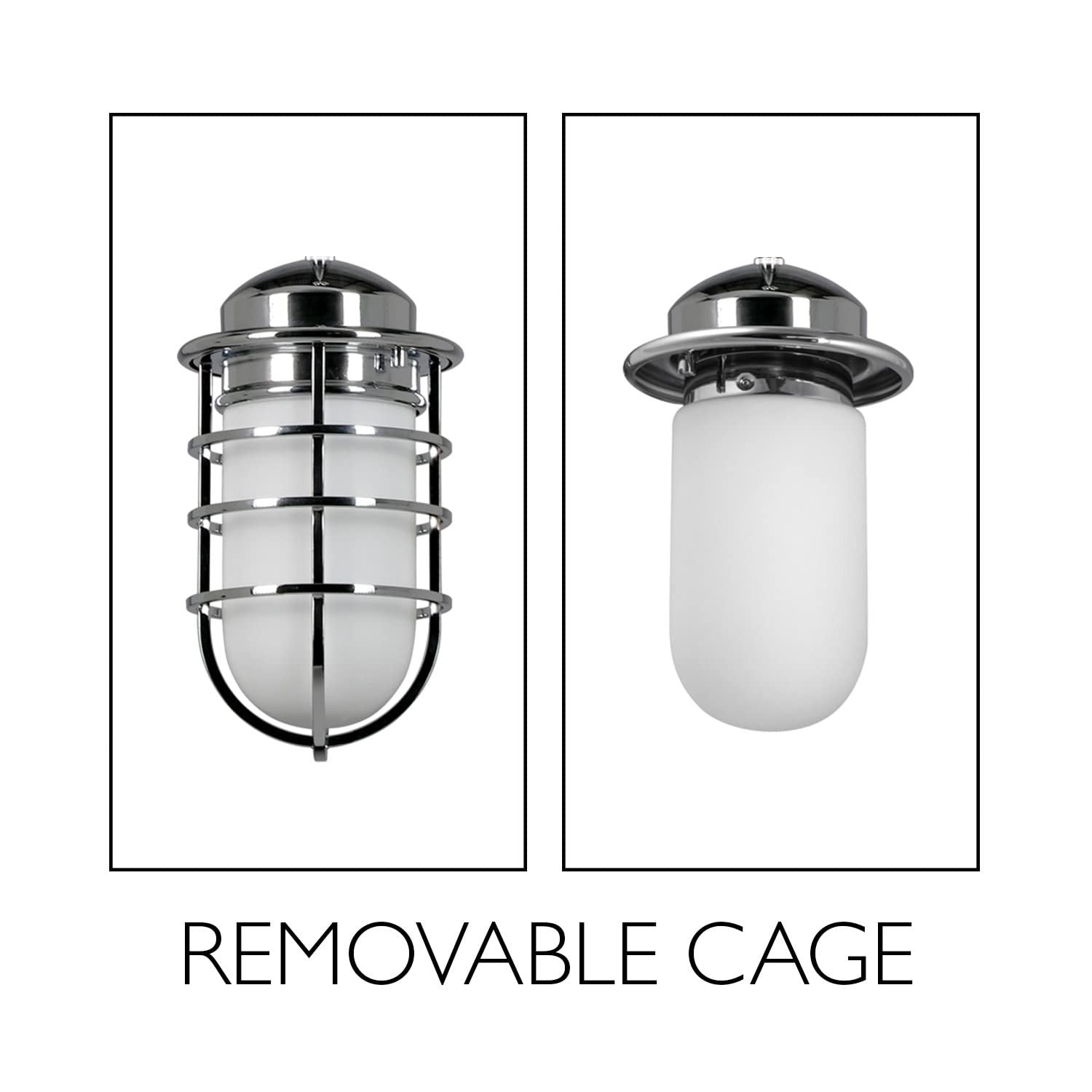 Design House 588962-PC Seaton Classic Industrial 1-Light Indoor Dimmable Pendant