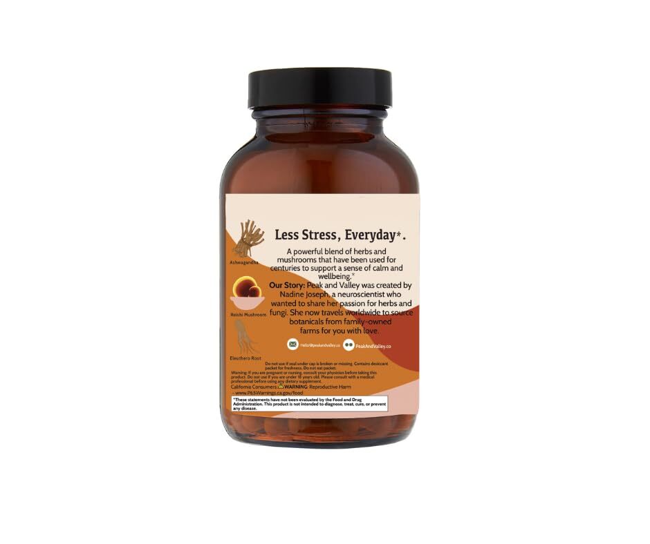 Peak + Valley Stress Relief Supplement for Mood Support Balance My Stress