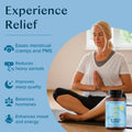 WILE Menopause and Perimenopause Supplements for Women - Menstrual Cramp, PMS