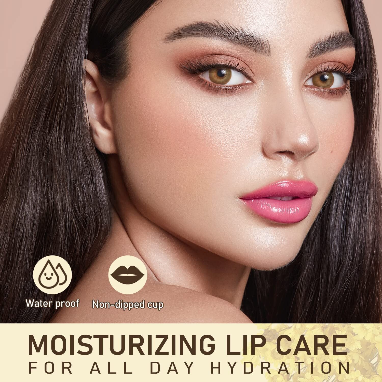 Flower Lip Balm - Color Changing Lipstick Jelly Lip Stain for Perfect Pink