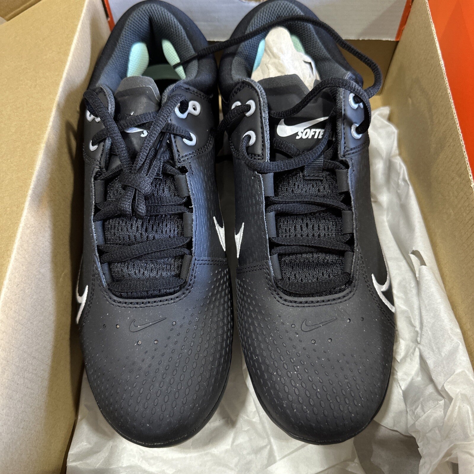 Nike Hyperdiamond 4 Elite Womens Metal Softball Cleats Size 10 Black CZ5917-010