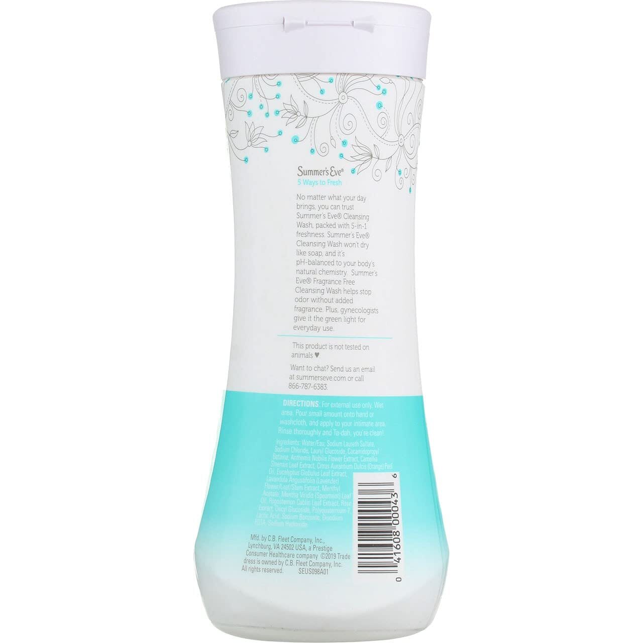 Summers Eve Cleansing Wash 15 Ounce Fragrance-Free (444ml) (1Pack)
