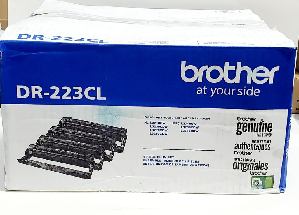 Brother Genuine DR223CL Drum Unit 4-Pack OEM Color Laser Printer Drums 18,000 Pa