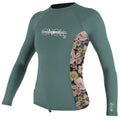 O'Neill Girls Premium Skins Upf 50+ Long Sleeve Rash Guard, Papaya/Sky, 12