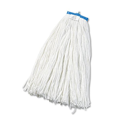 Boardwalk BWK724RCT 24 oz. Cut-End Lie-Flat Rayon Wet Mop Head - White