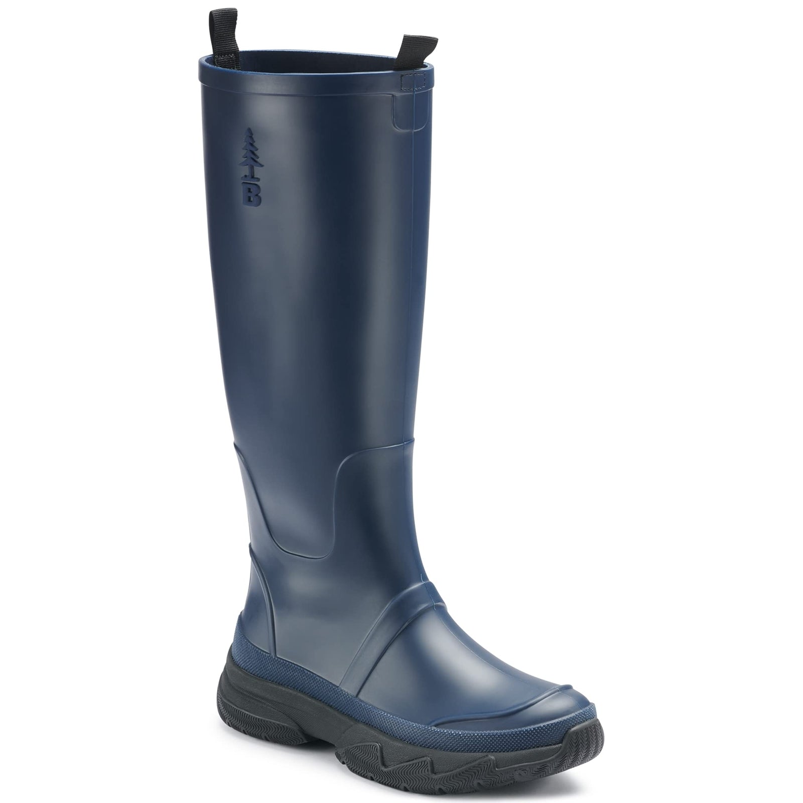 BASS OUTDOOR Women's Field Rainboot Ankle Boot, Dress Blue, 8