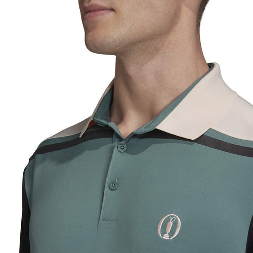 adidas Golf The Open Collection Ultimate 365 3 Stripe Stripe, Green, 2XL