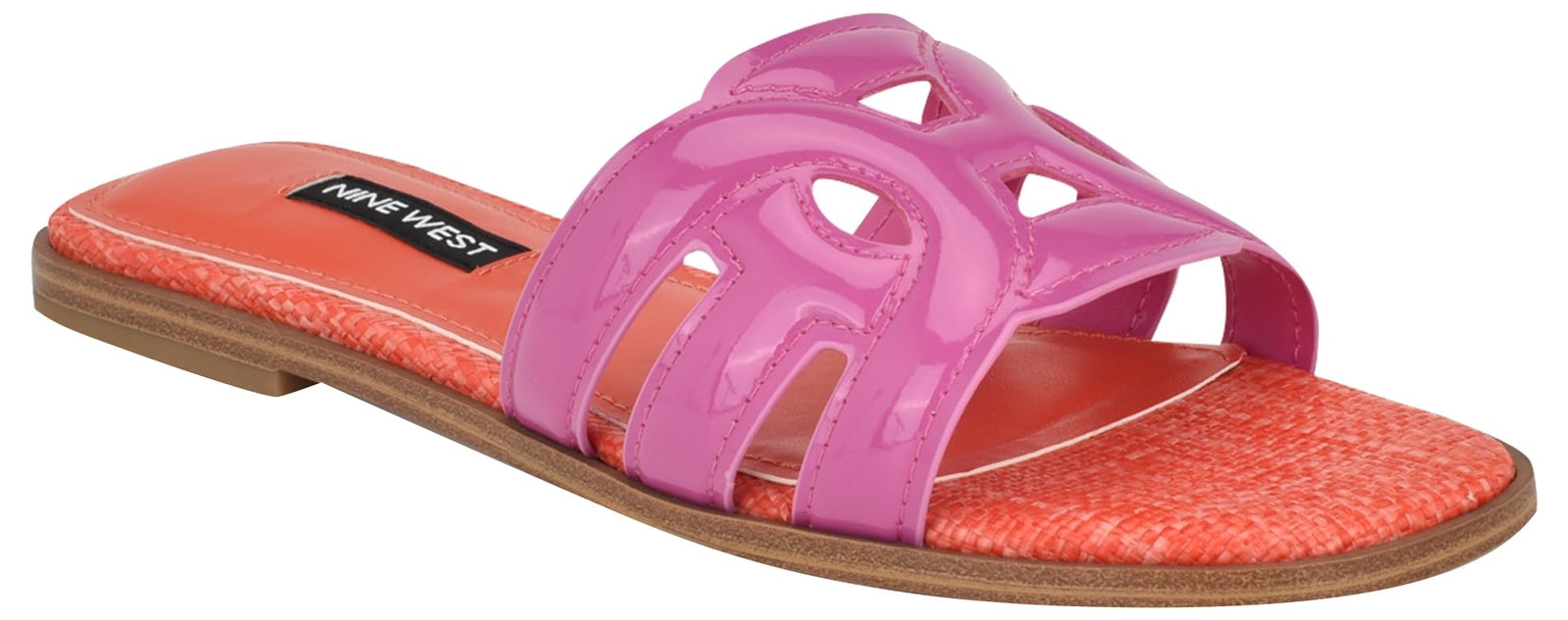 Nine West Women's Geena3 Sandal, Dark Neon Pink 651, 5