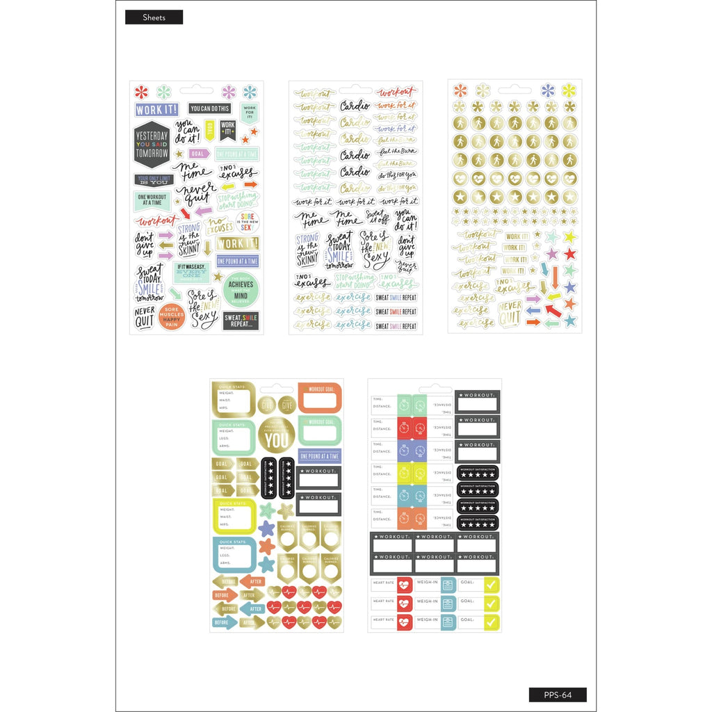 me & my BIG ideas Themed Stickers - The Happy Planner Scrapbooking Supplies -