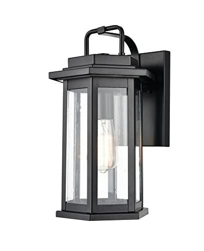 Millennium 2683-PBK Transitional One Light Outdoor Wall Bracket from Ellis