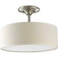 Progress Lighting P3939-09 Inspire Collection 2-Light Semi-Flushmount, Brushed