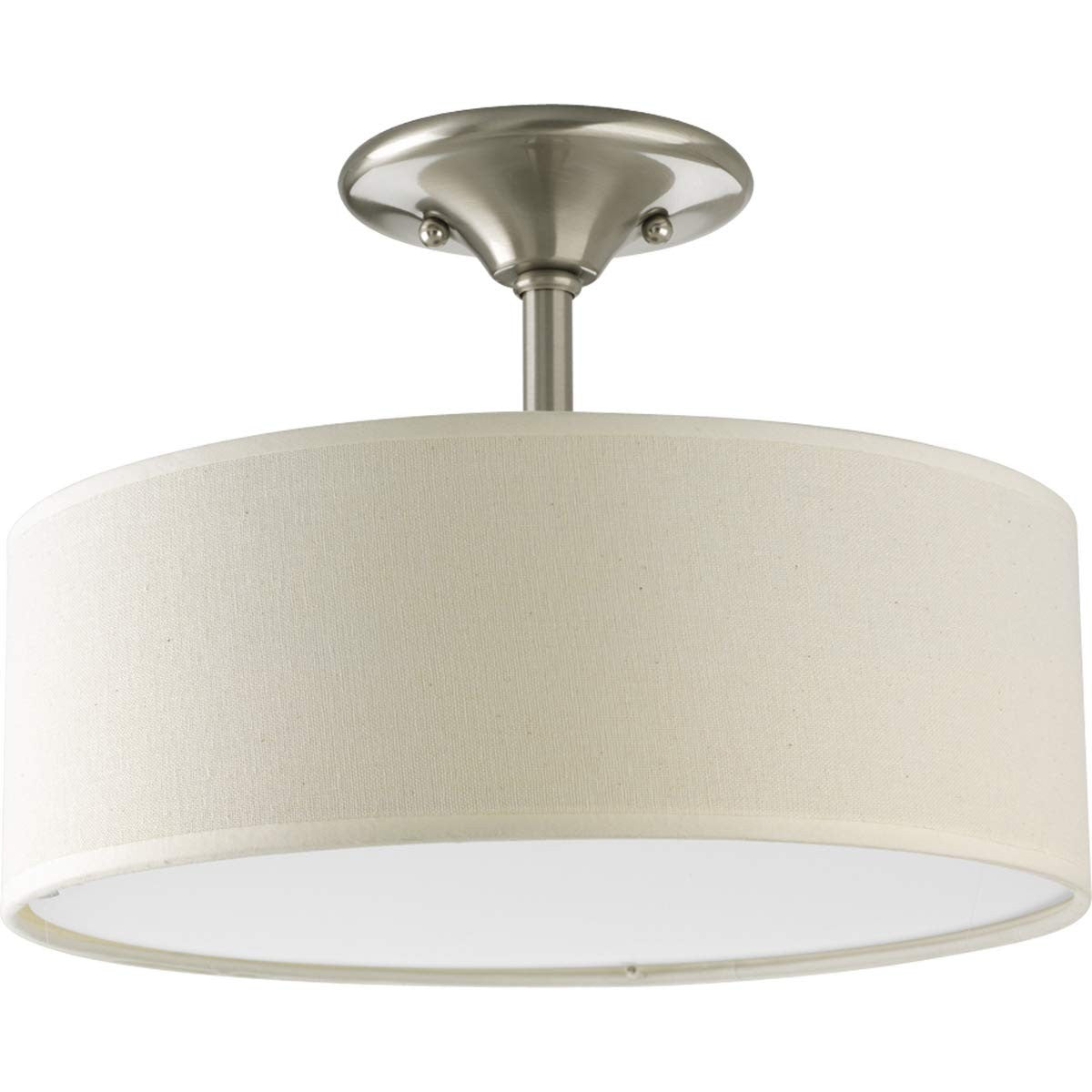 Progress Lighting P3939-09 Inspire Collection 2-Light Semi-Flushmount, Brushed