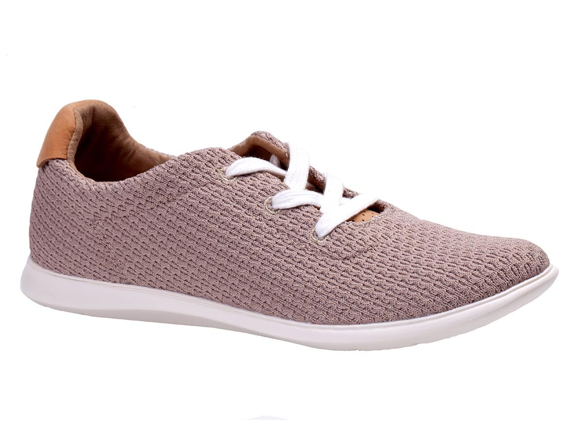 Revitalign Florez Knit Women's Casual Flat Sneaker Sesame - 7 Medium