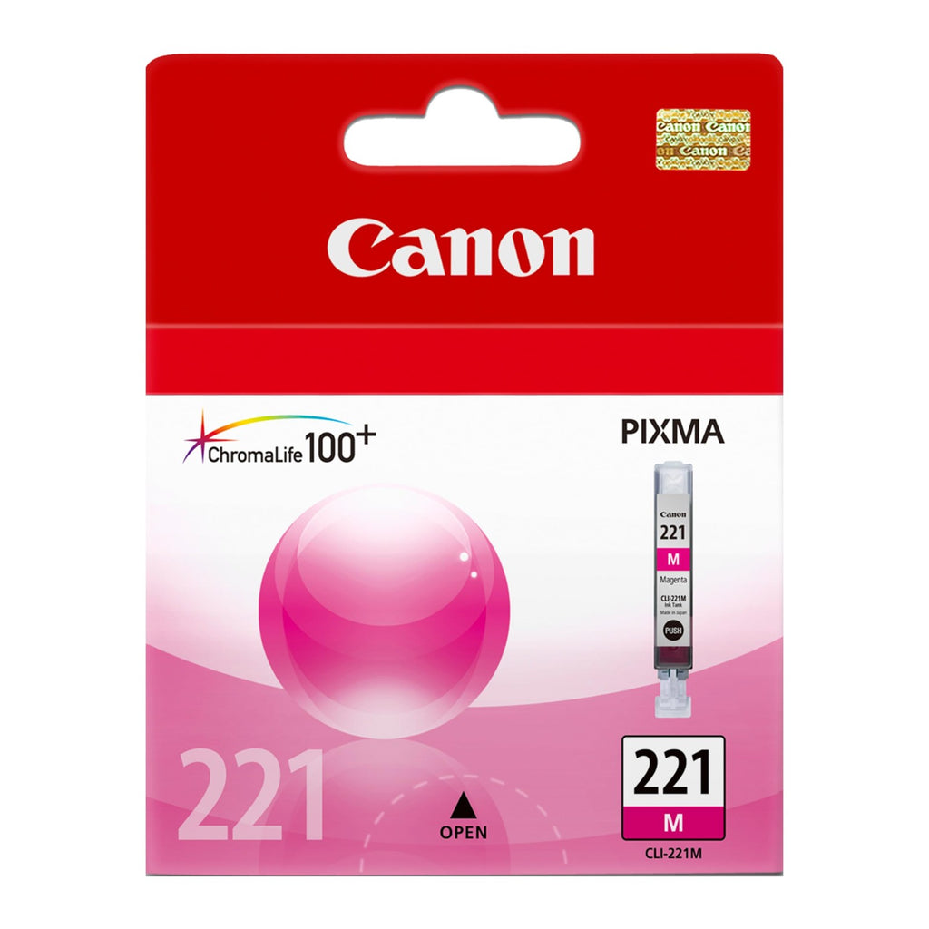 Canon CLI-221 Genuine Magenta Ink Tank, Compatible with MP980, MP560, MP620,