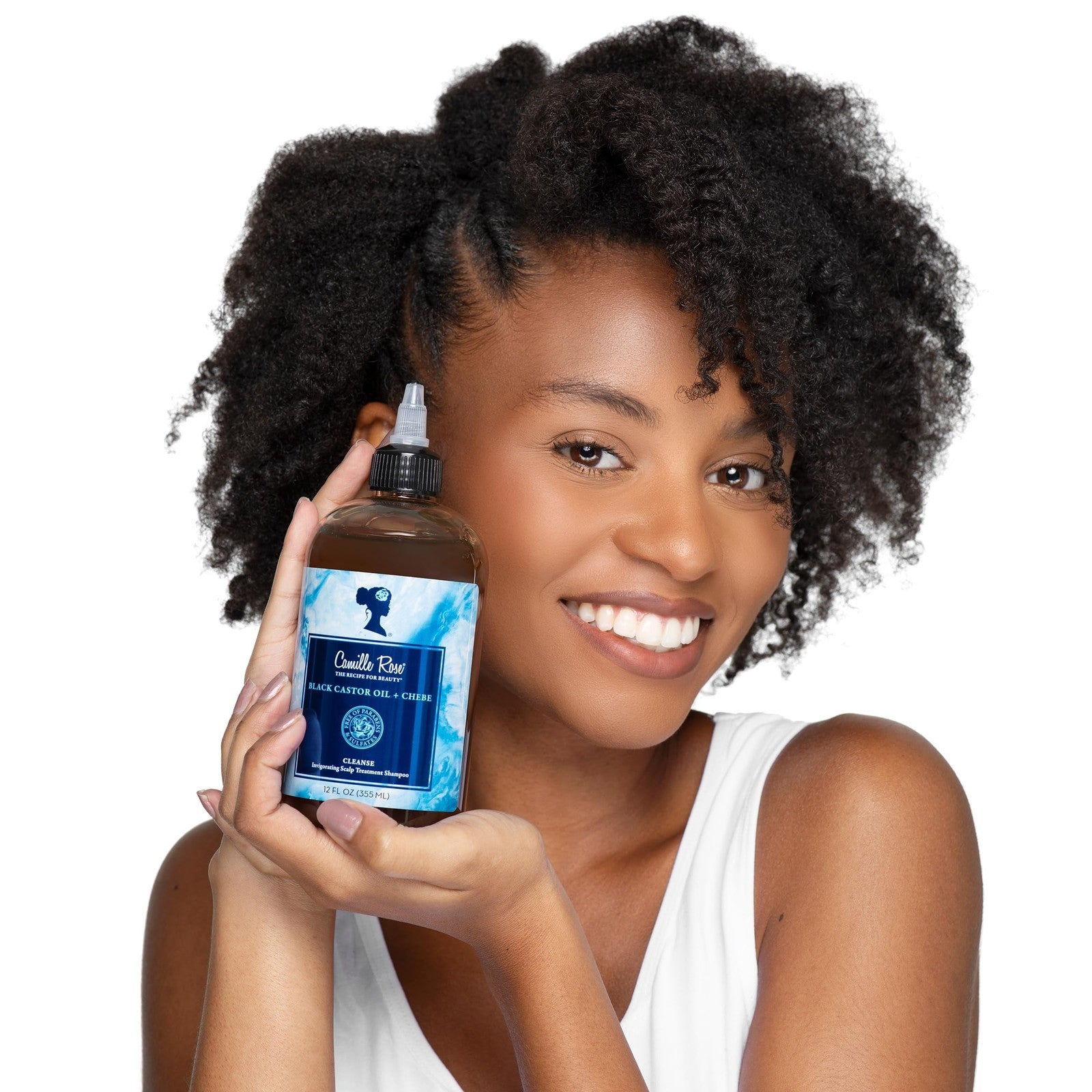 Camille Rose Black Castor Oil & Chebe Hair Cleanse, Invigorating Scalp Treatment