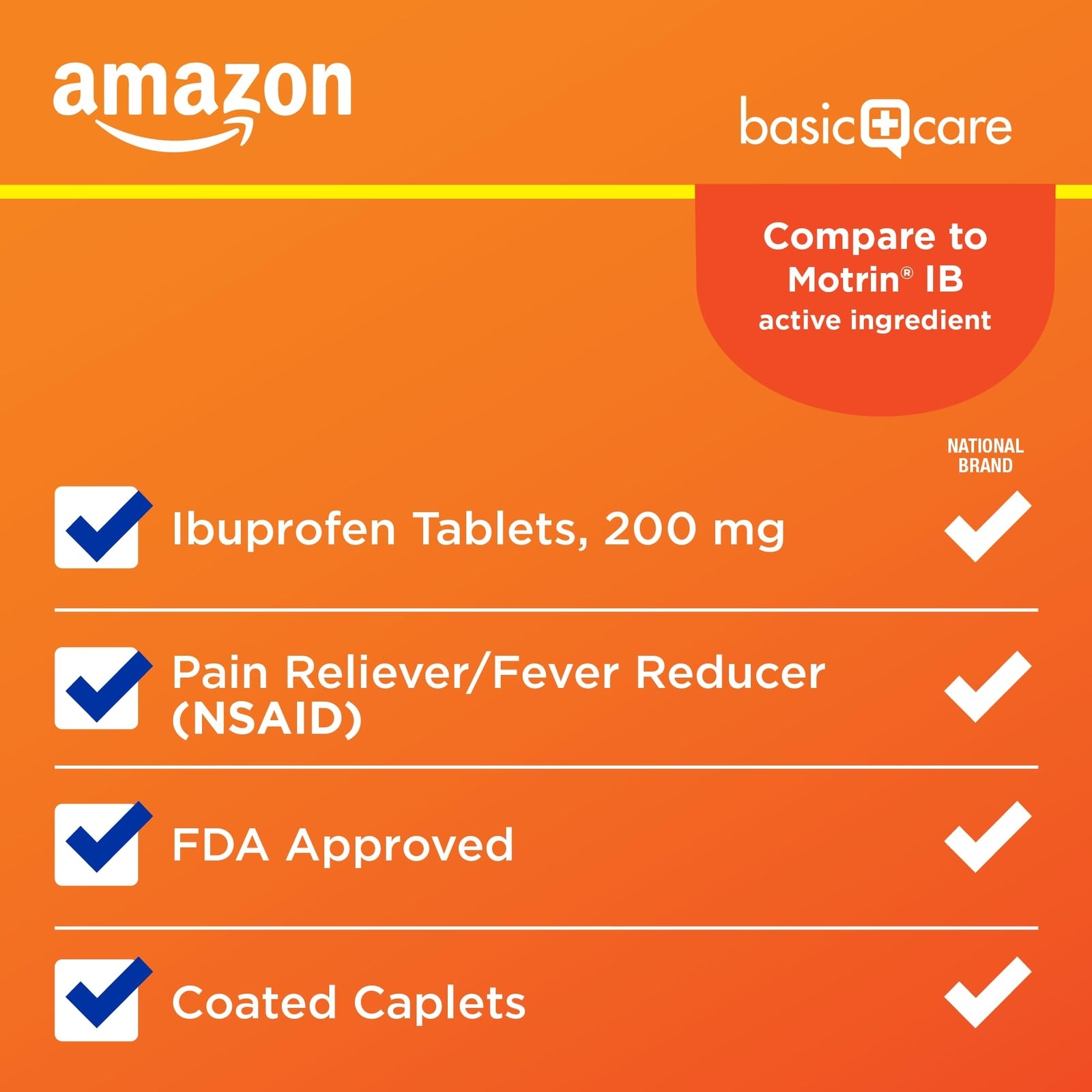 CVS Care Ibuprofen Tablets, 200 mg, Pain Reliever/Fever Reducer, 500 Count