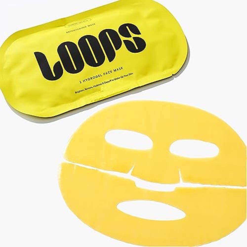 LOOPS SUNRISE SERVICE - Brightening Hydrogel Face Mask - Hydrates, Brightens,