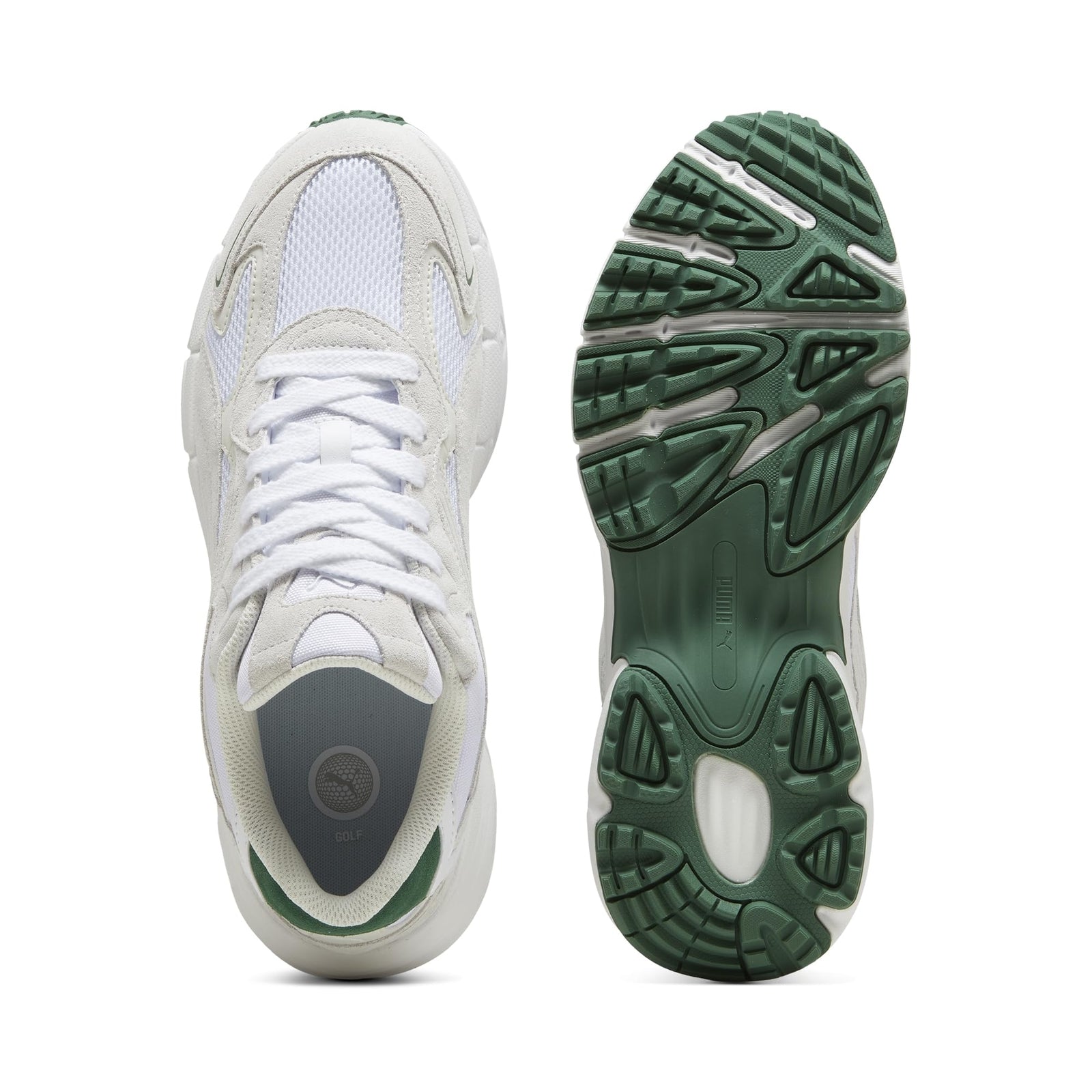 PUMA Golf Unisex TEVERIS G Golf Shoes, Puma White-Vapor Gray-Vine, 11.5 US Men