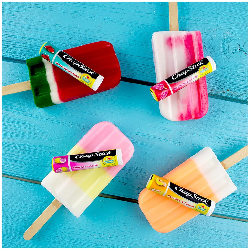 ChapStick Lip Balm, I Love Summer Collection, Variety 3-Pack – Sweet Watermelon,