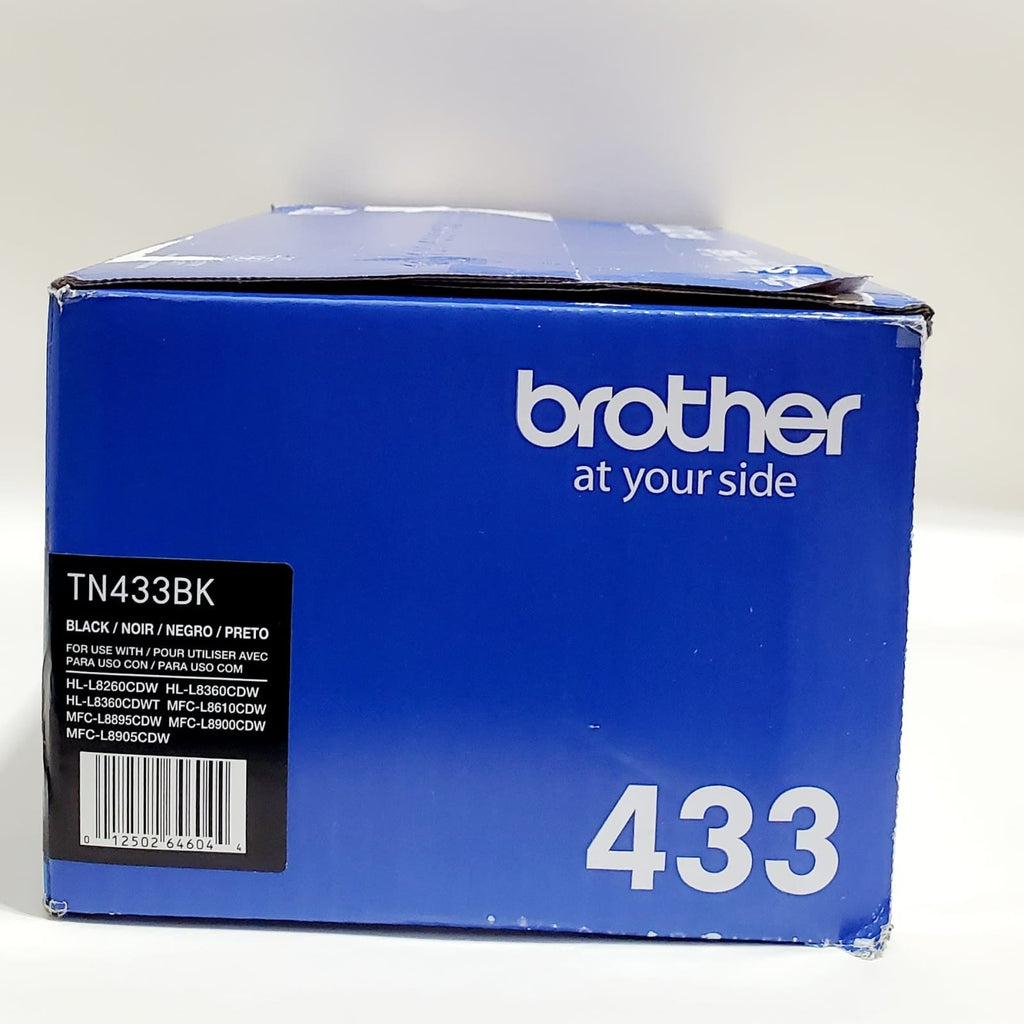 Brother TN433BK Genuine Black High Yield Toner Cartridge OEM 4,500 Pages