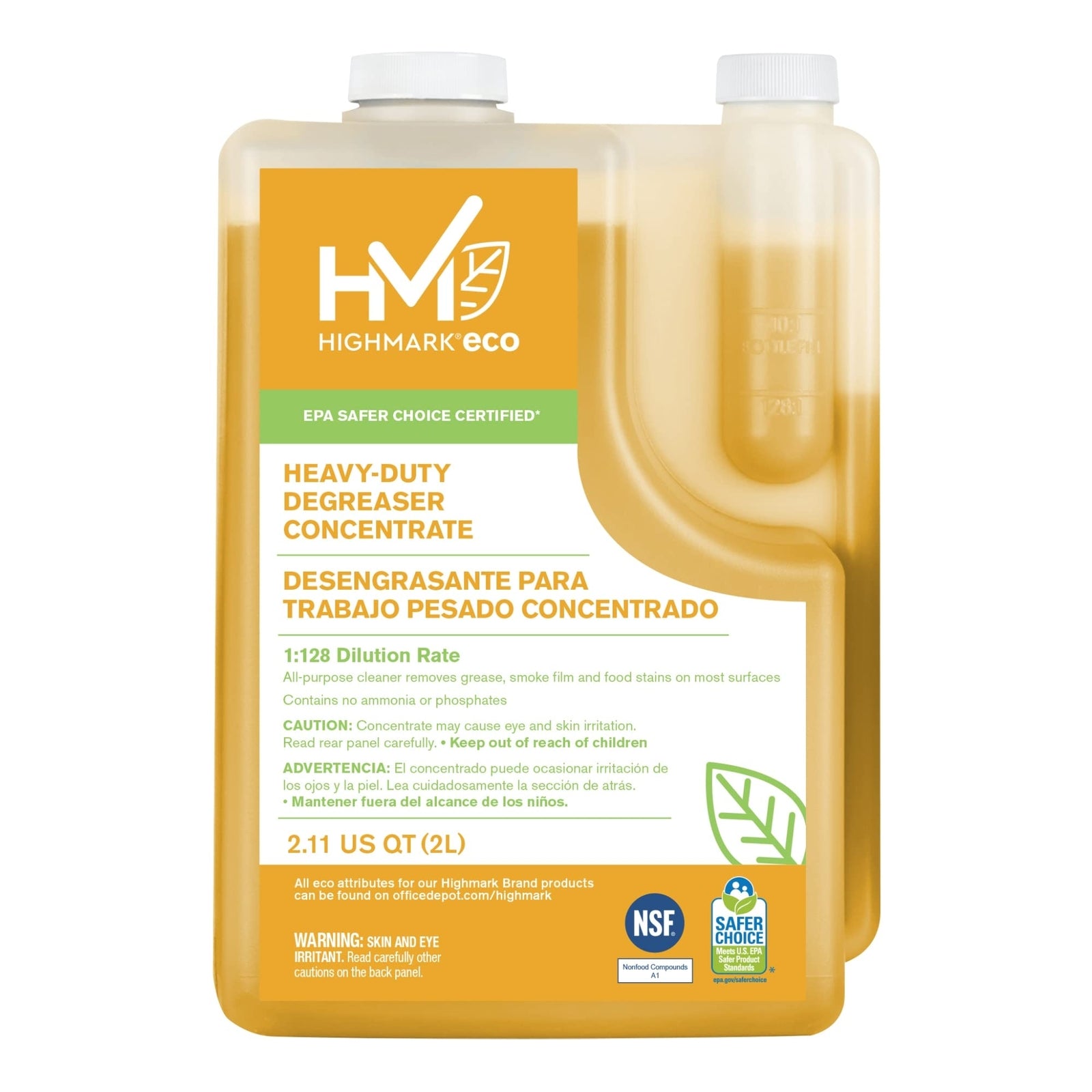 Highmark® ECO Heavy-Duty Degreaser Concentrate, 2 Liters
