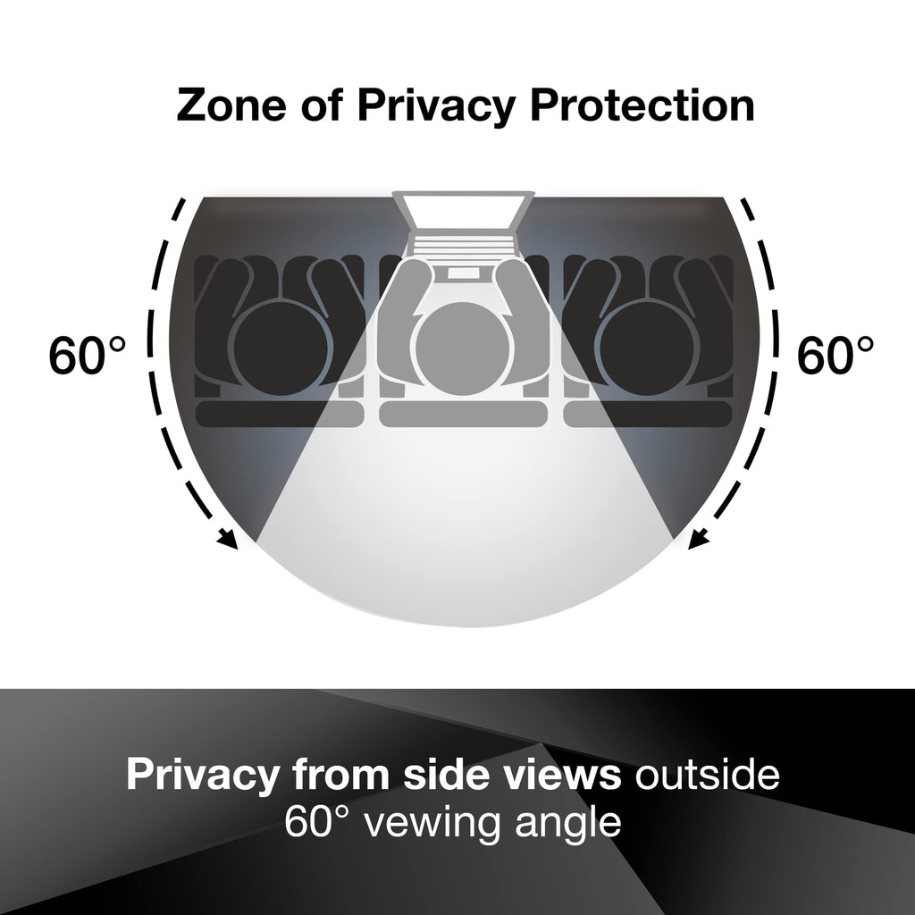 3M Privacy Filter for 20" Widescreen Monitor (PF200W9B), Black