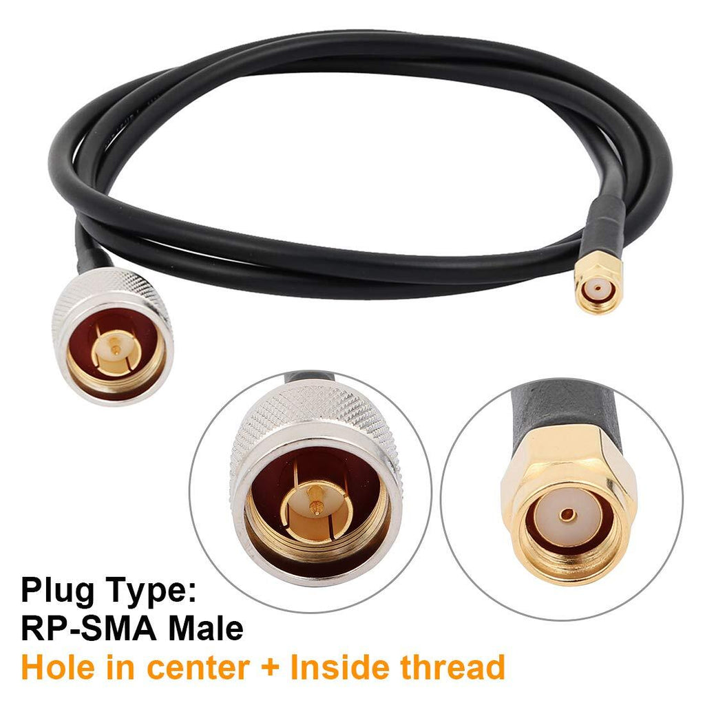 uxcell SMA Male to BSP F Female Antenna Pigtail Cable 1M
