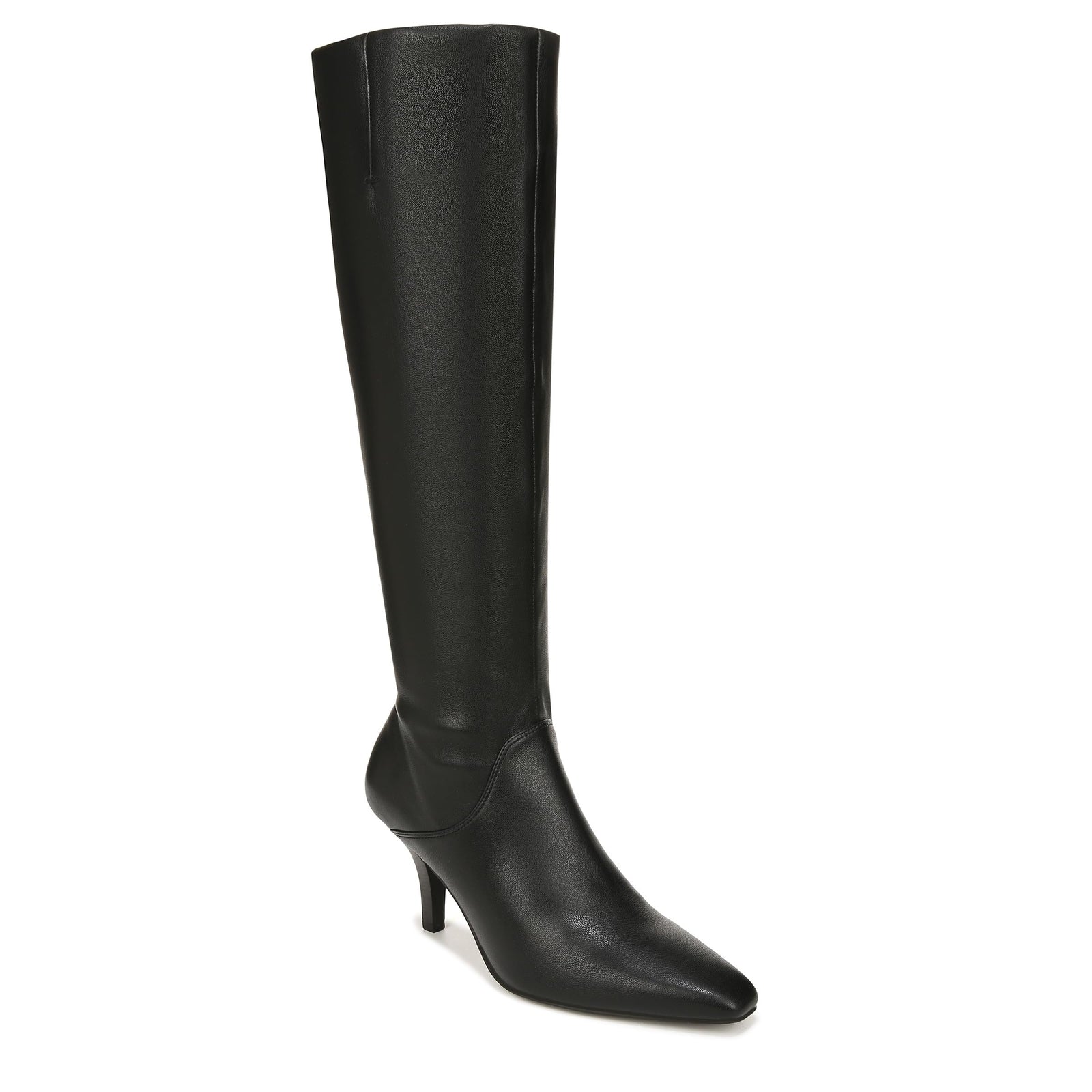 Franco Sarto Womens Lyla Pointed Toe Knee High Boots Black Leather 6 M