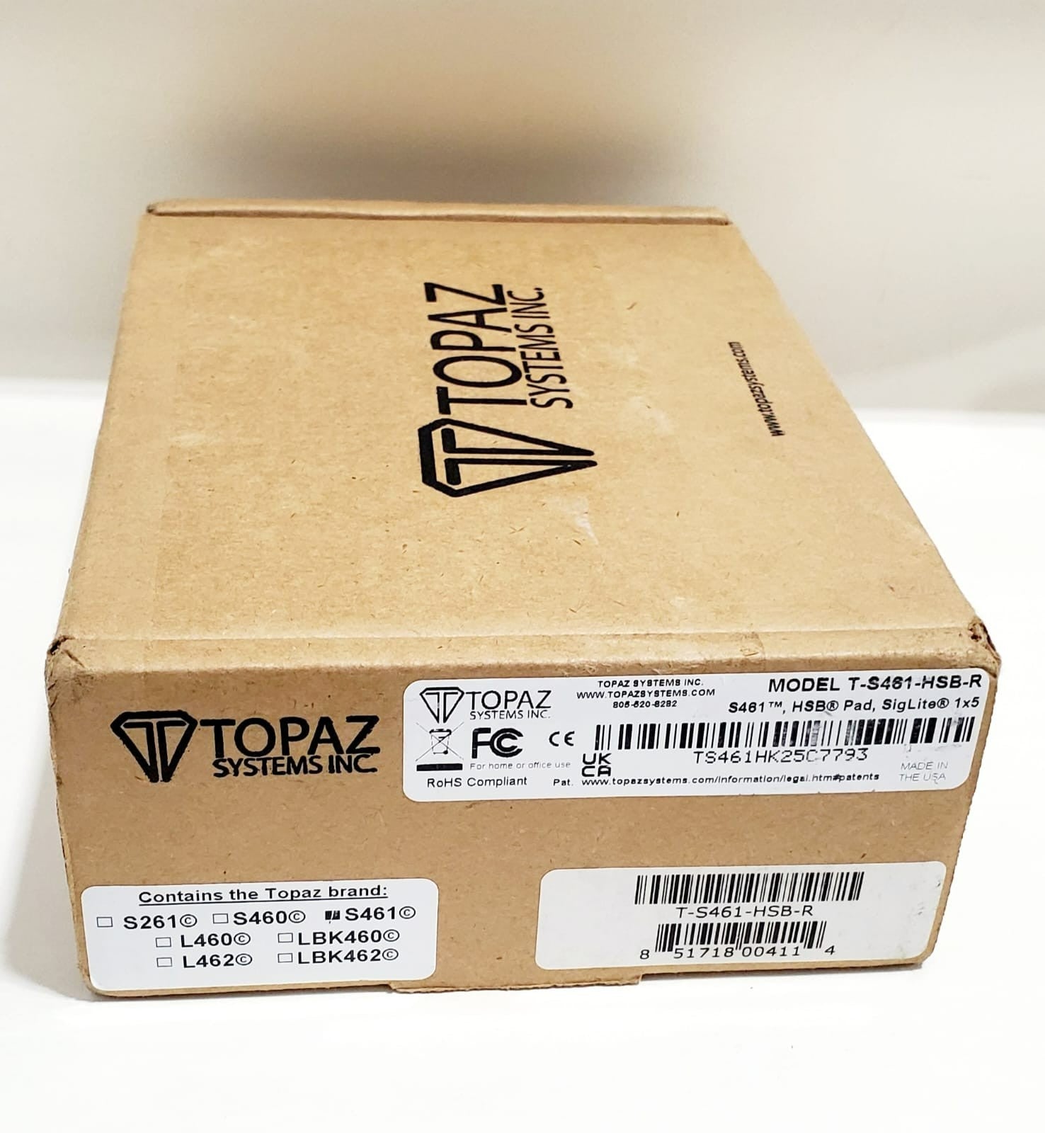Topaz SigLite T-S461-HSB-R Signature Capture Pad USB Electronic Signature Pad