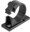 StarTech.com 100 Adhesive Cable Management Clips Black Self-Adhesive Wire Holder