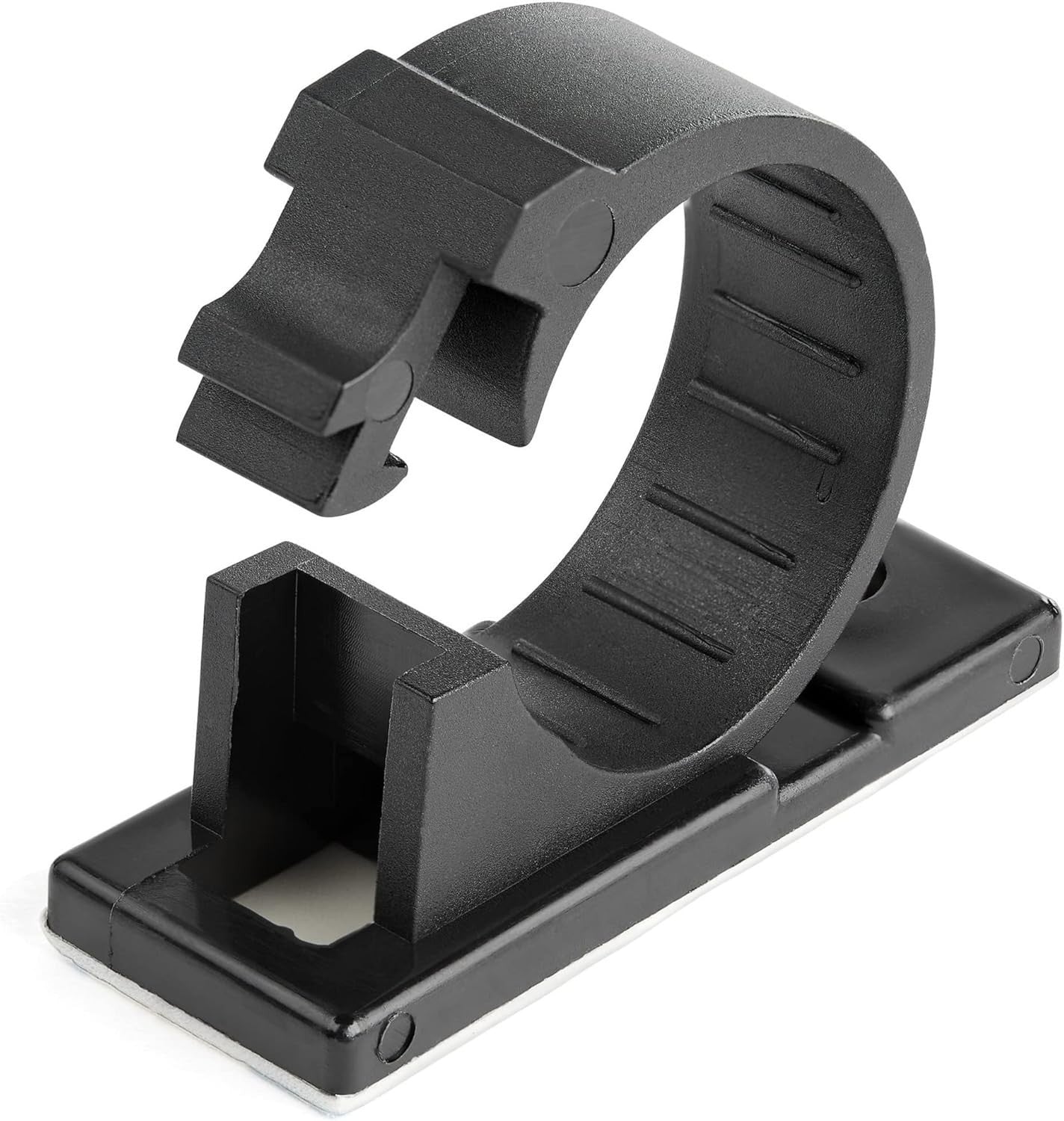 StarTech.com 100 Adhesive Cable Management Clips Black Self-Adhesive Wire Holder