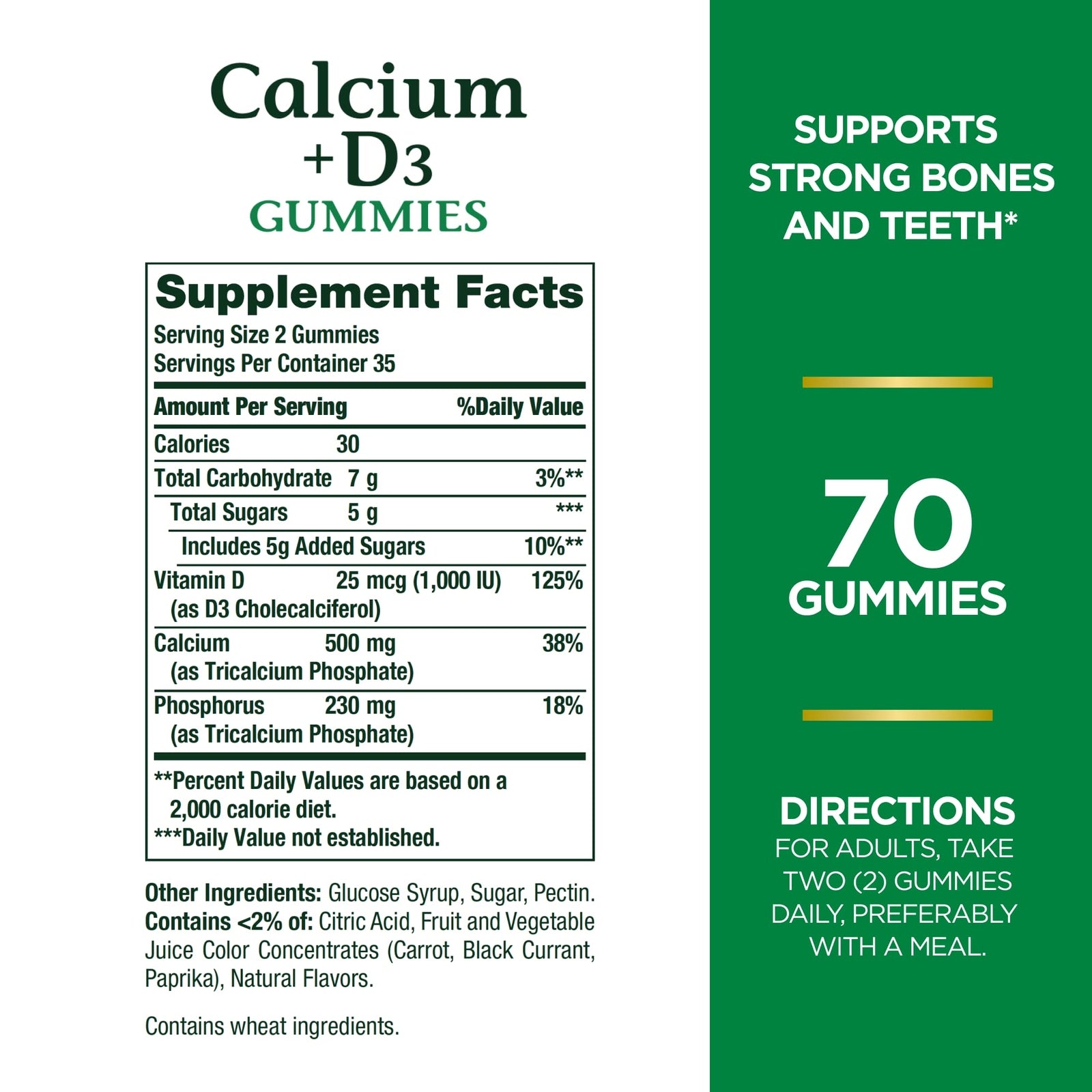Calcium & Vitamin D Gummies by Nature's Bounty, Immune Support & Bone Health,