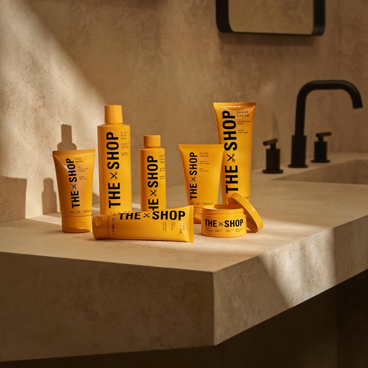 The Shop Men's Soothing Shave Cream, Ultra-Rich Lather for All Skin Types, Helps