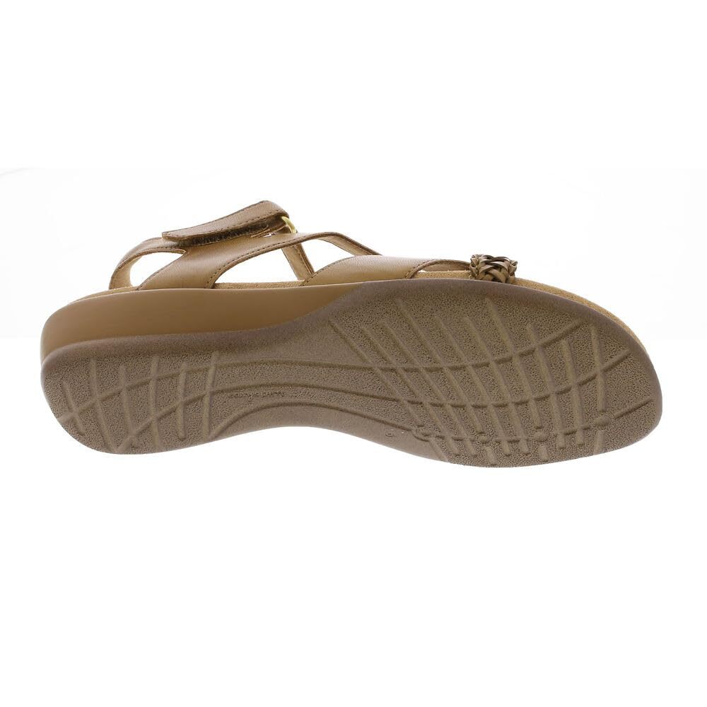 Easy Spirit Women's Hart3 Wedge Sandal, Cognac, 11 Wide