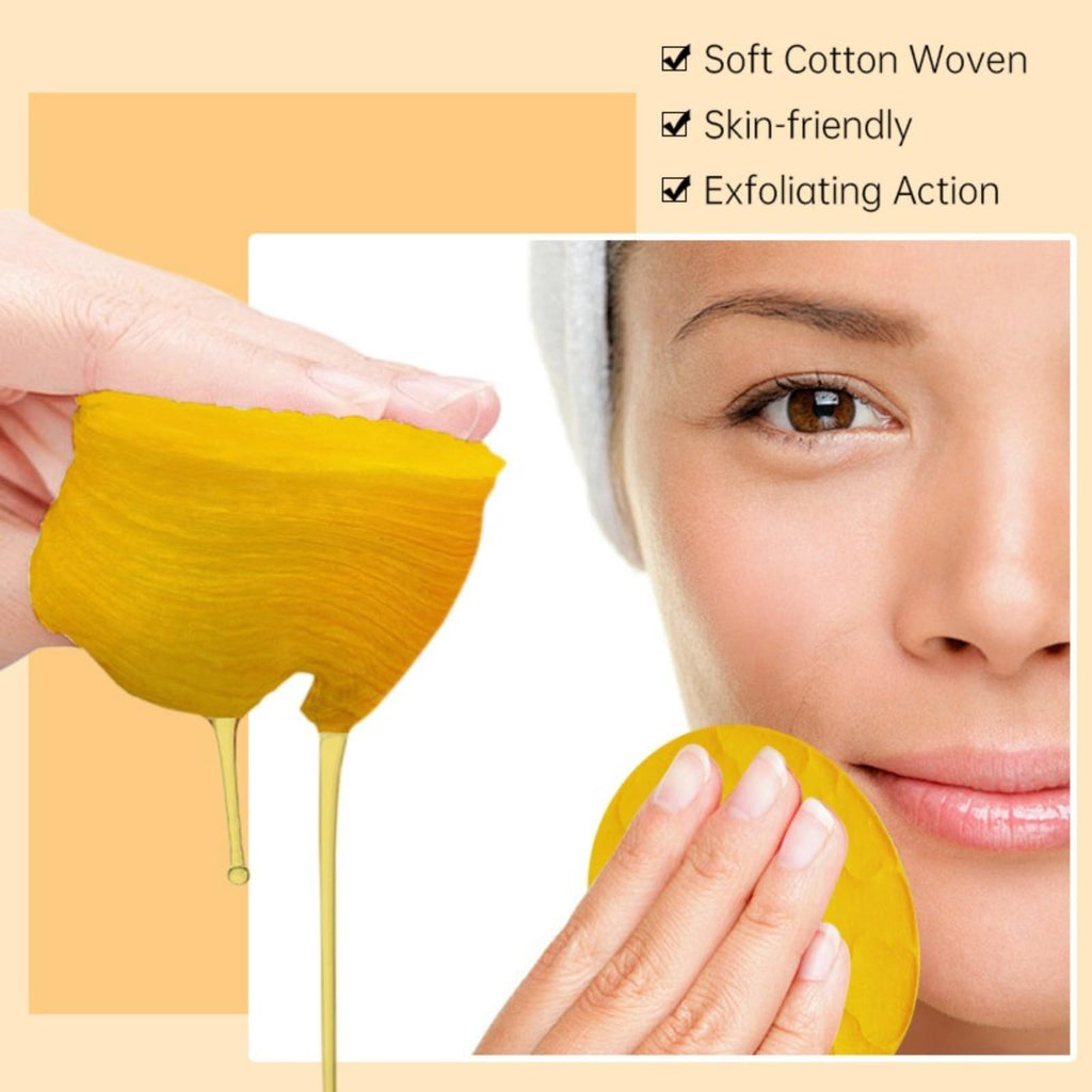 LULUWYDD Turmeric Cleansing pad, Used for exfoliating, Cleansing, and Facial