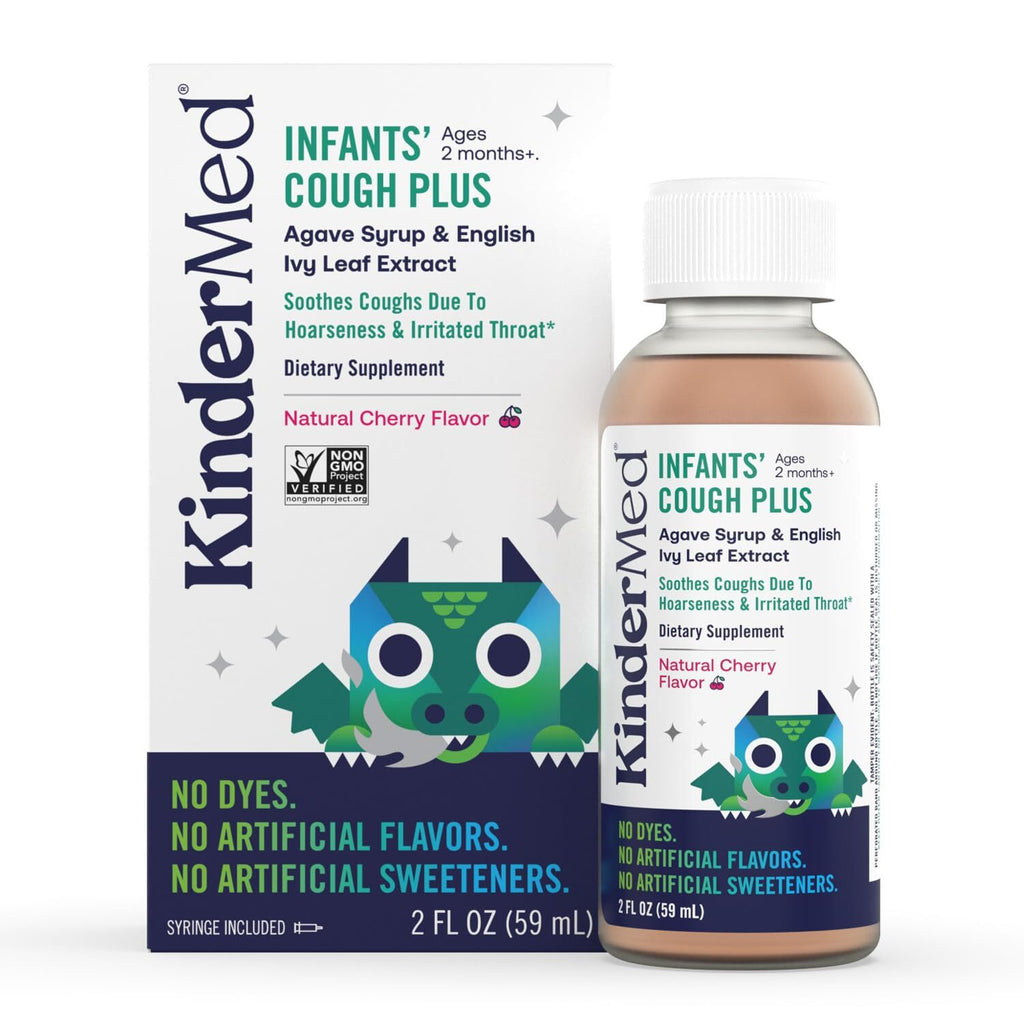 KinderMed Infants' Daytime Cough Plus, Organic Agave Syrup and English Ivy Leaf