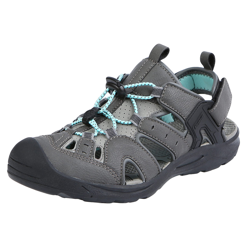 Northside Women's Burke 3.0 Sport Sandal, Dark Gray/Aqua-077, 11