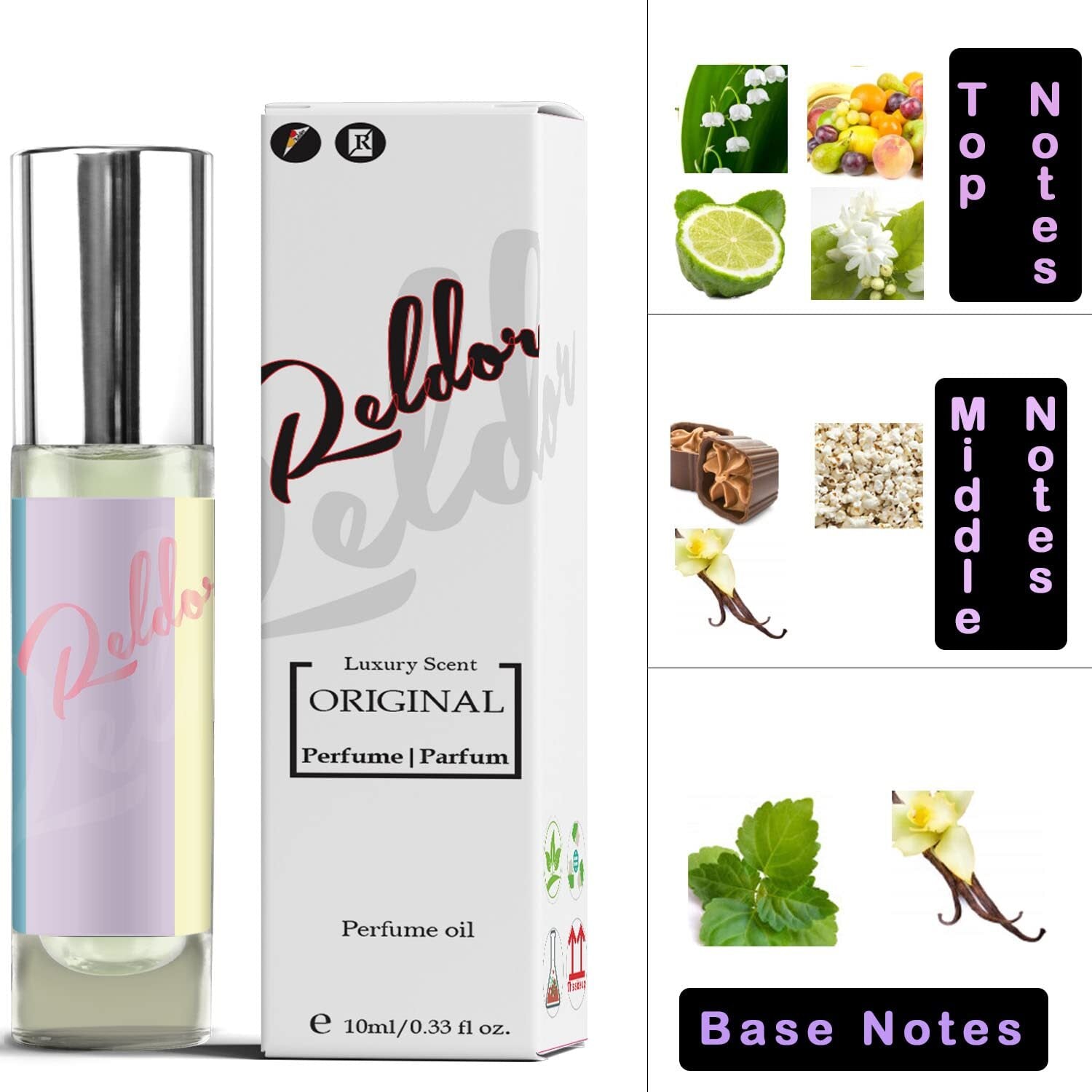 RELDOR Chypre Floral Roll-On Perfume for Women – Luxurious, Long-Lasting