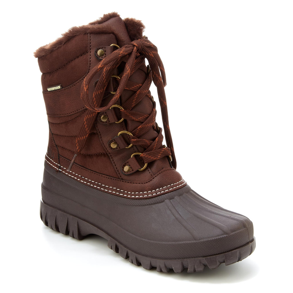 Jambu Women's Casey Waterproof Mid Calf Boot, Brown, 6