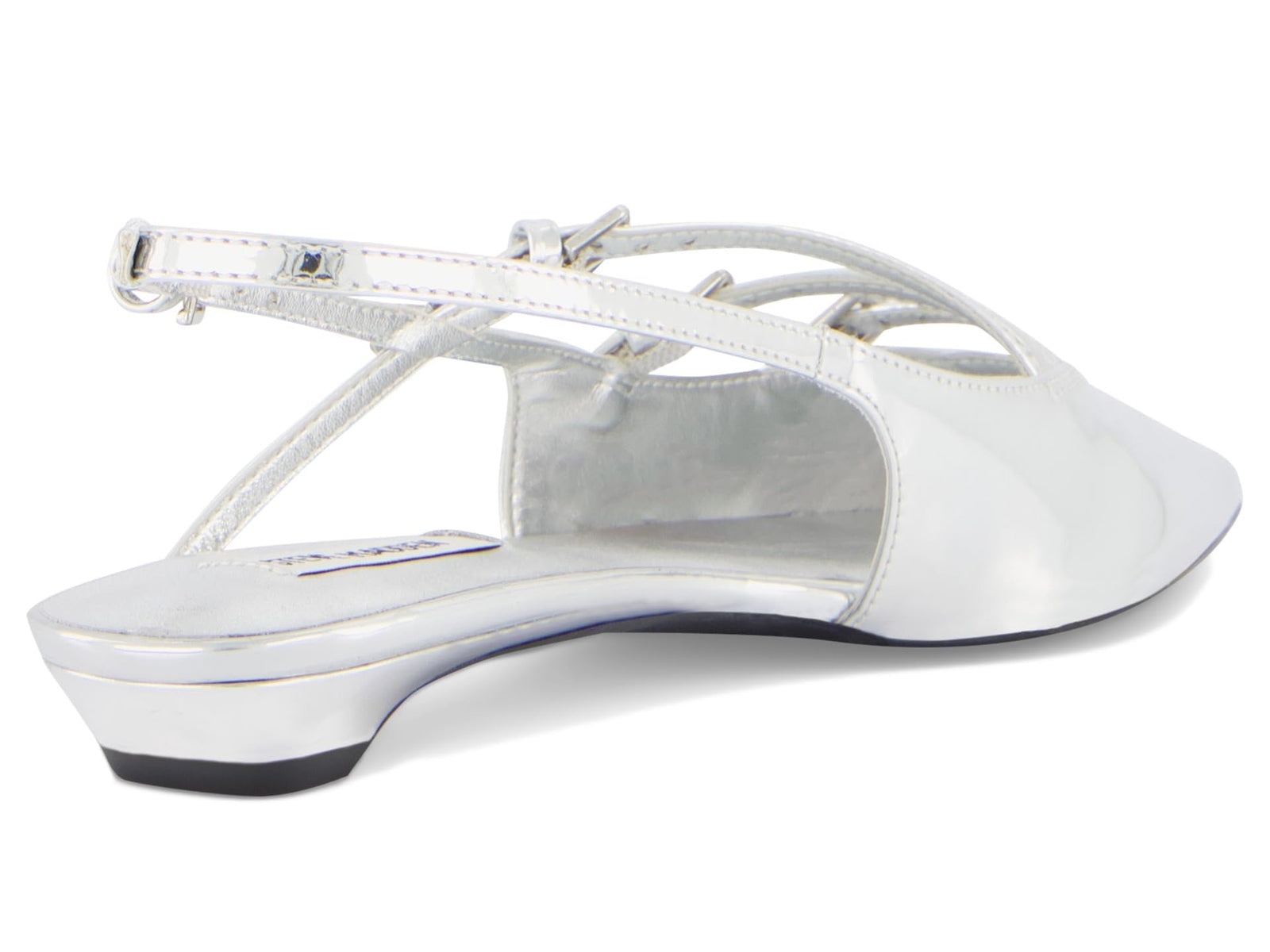 Steve Madden Women's Peony Mule, Silver, 8.5