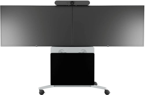 Avteq ELT-2100 Large Format Display Cart Dual Displays 75" 400 lb Capacity Rack