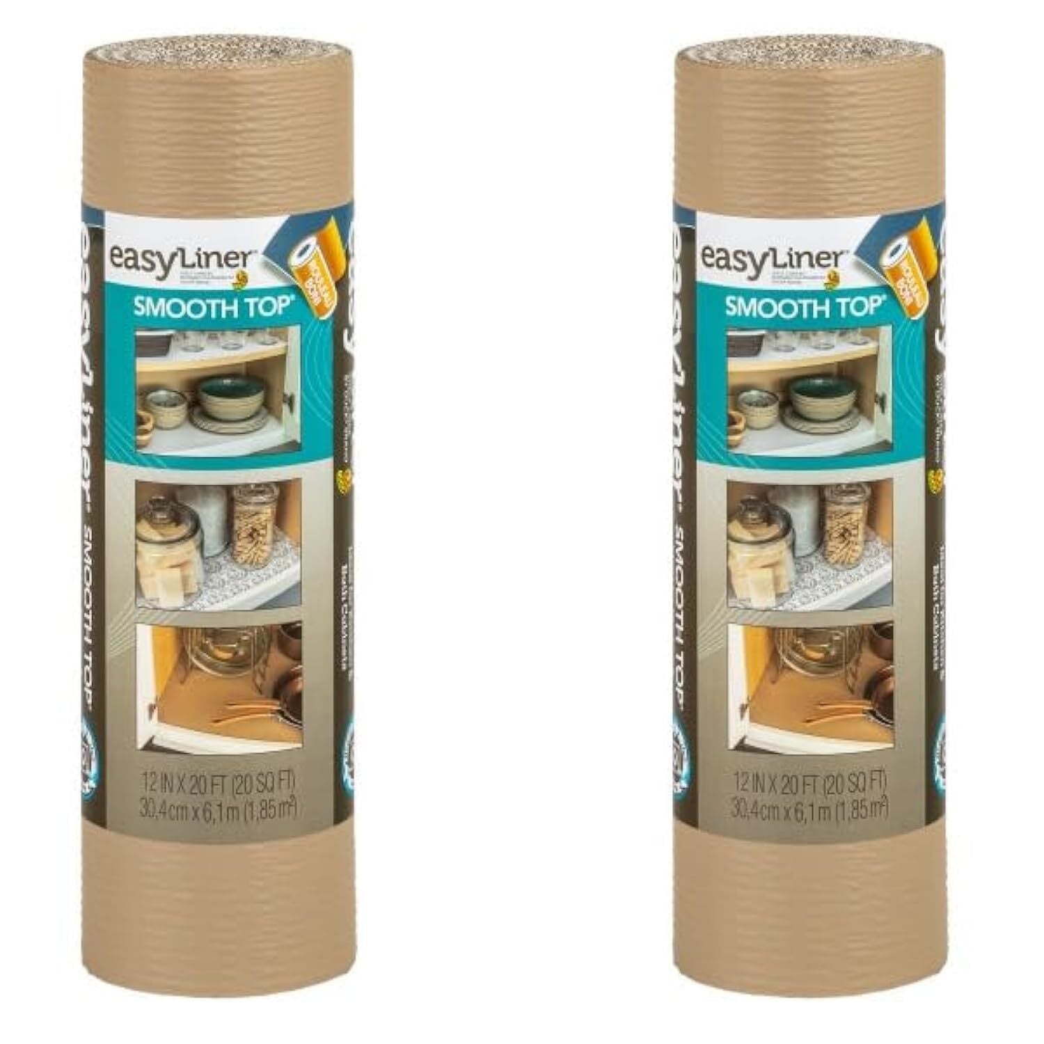 Duck Brand 854357 Smooth Top EasyLiner Non-Adhesive Shelf and Drawer Liner