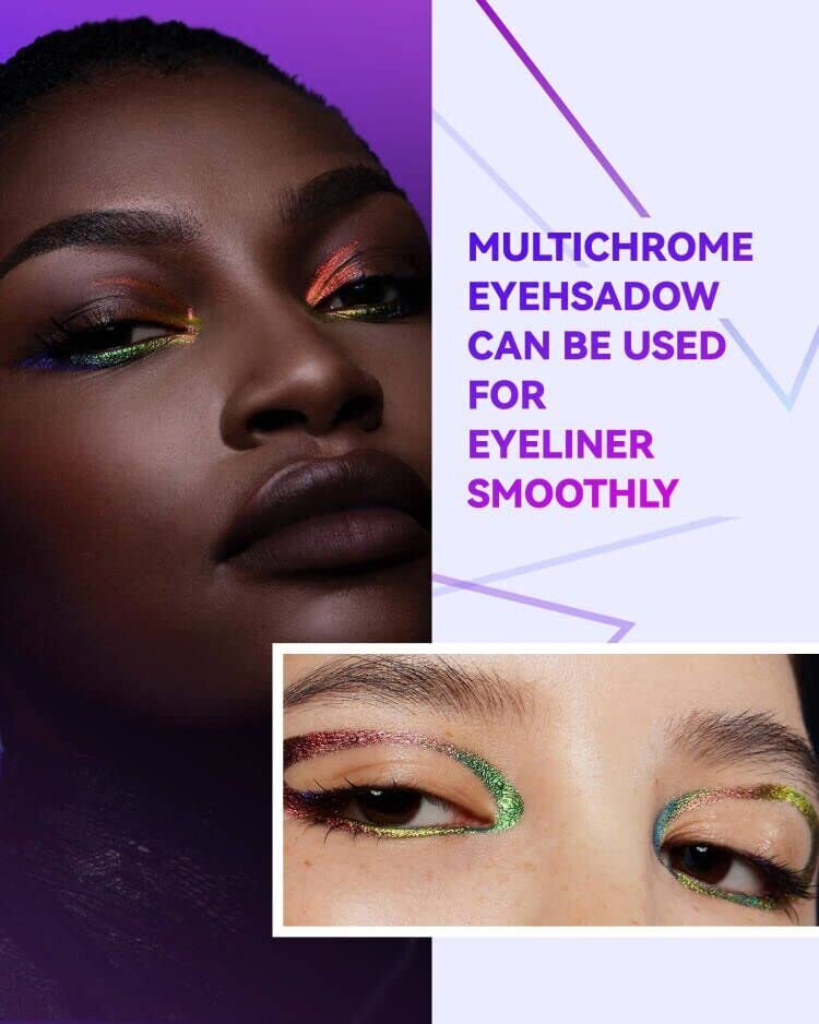 HANLADY Chameleon Eyeshadow Liquid Glitter Eye Makeup, Glitter Eyeshadow Intense