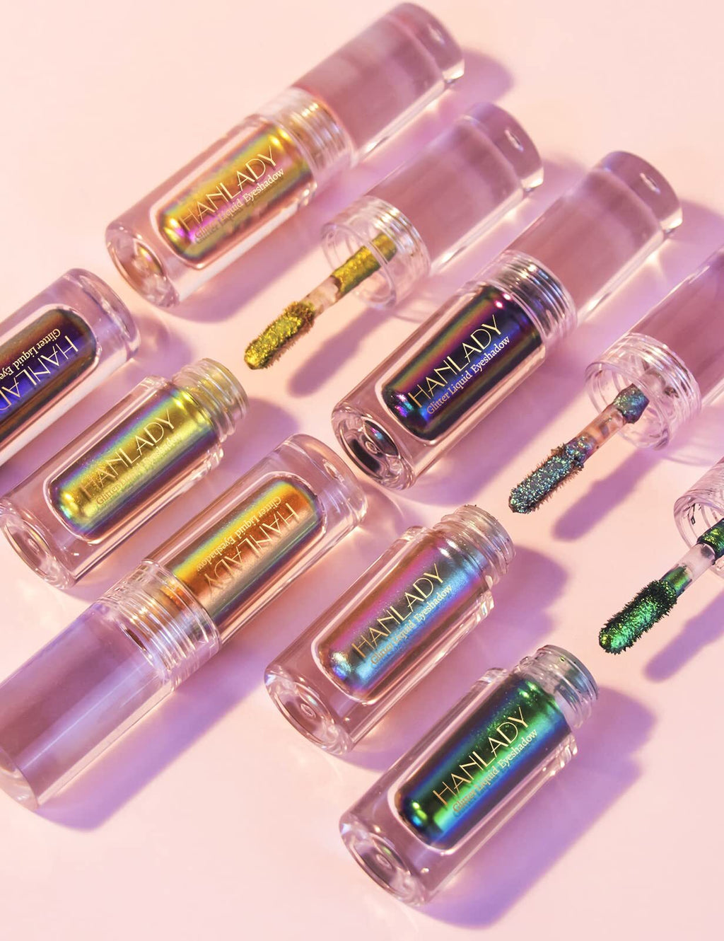 HANLADY Chameleon Eyeshadow Liquid Glitter Eye Makeup, Glitter Eyeshadow Intense