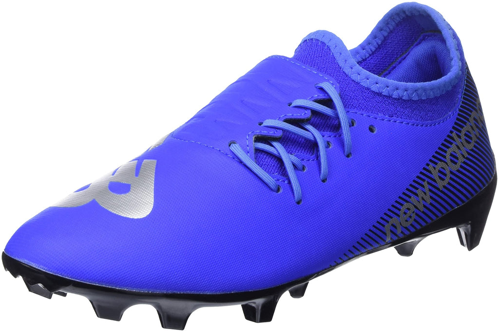 New Balance Unisex Furon V7 Dispatch FG Soccer Shoe, Bright Lapis/Black/Silver,