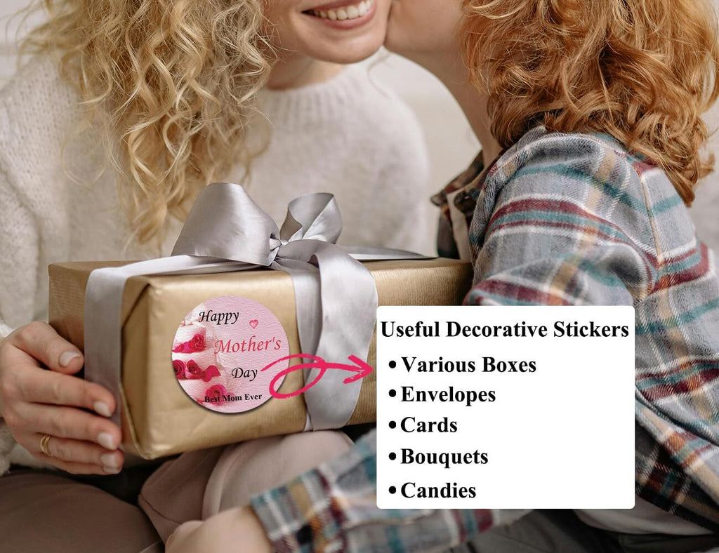 UAREBST 52 Sheets Red Happy Mother's Day Tissue Wrapping Paper Bulk for for Gift