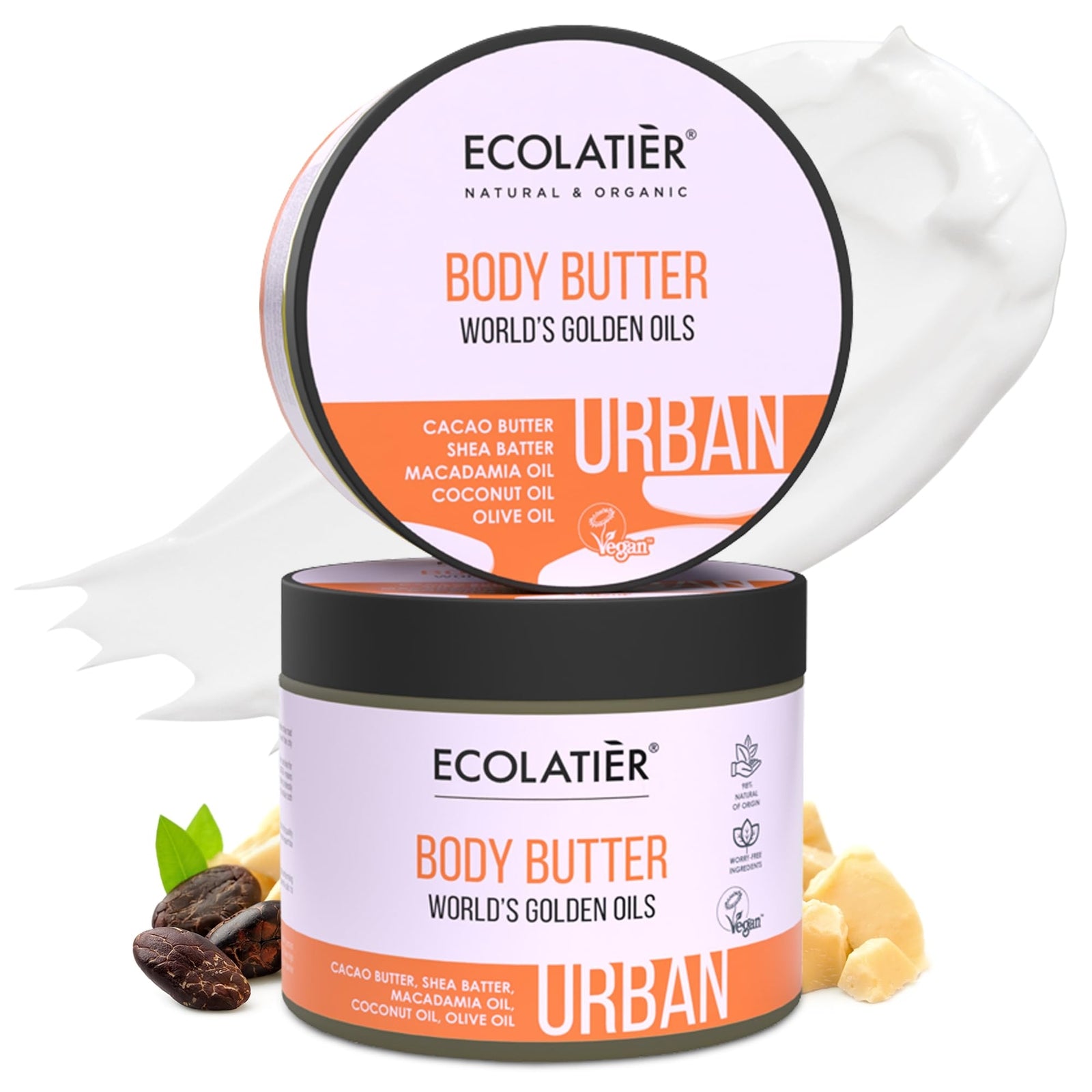 Body Butter with World's Golden Oils - 98% Natural, Body Lotion For Dry Skin