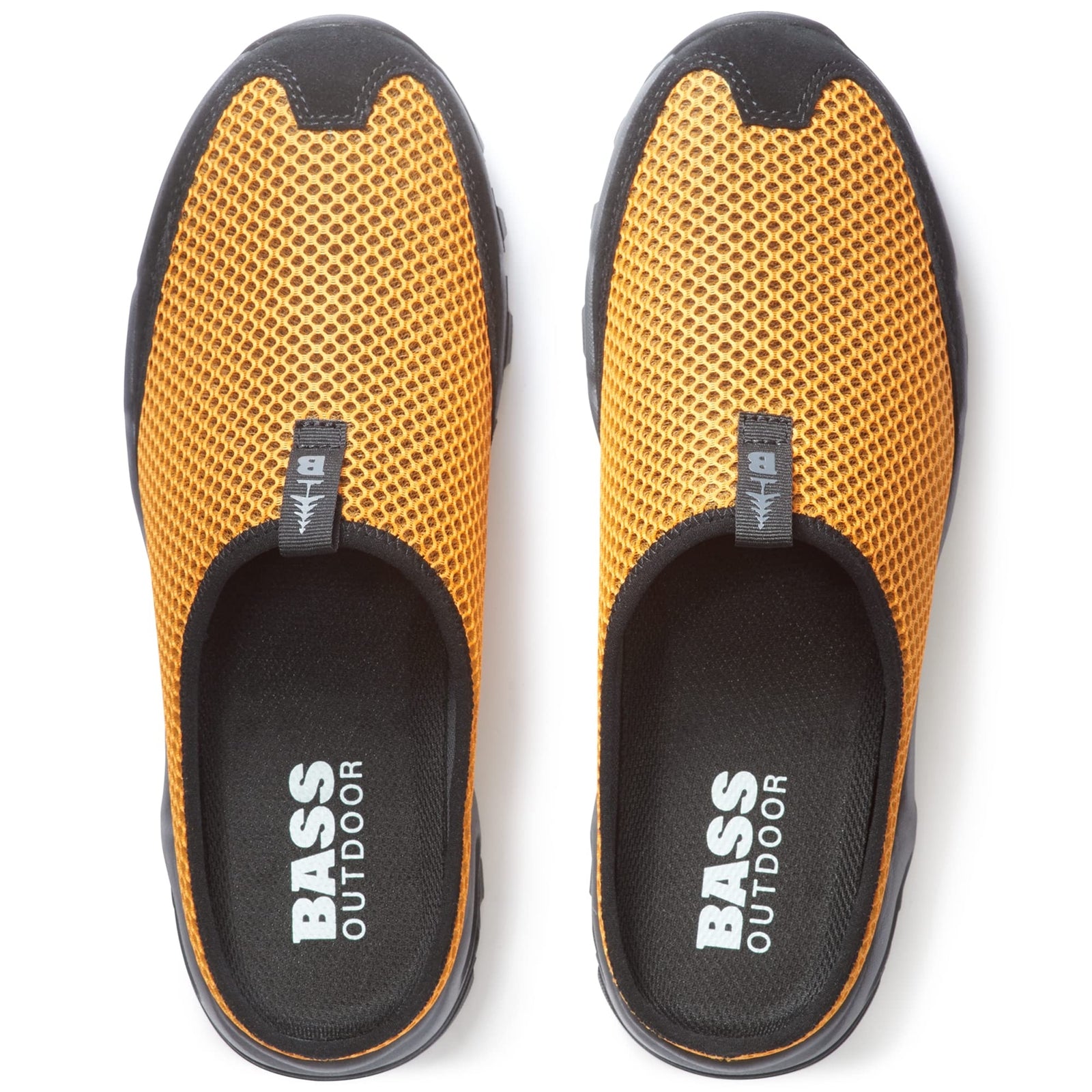 BASS OUTDOOR Men's Aqua MESH Slide Water Shoe, Flame ORNG, 7