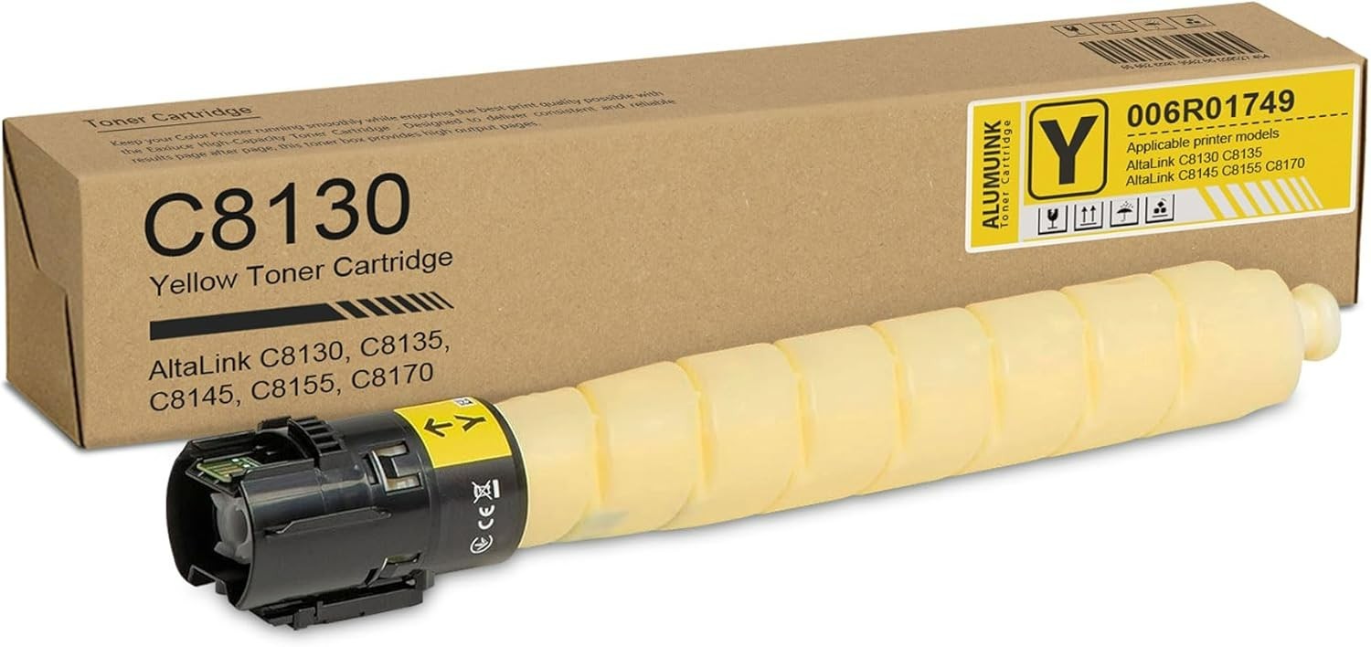 Altalink C8130 Yellow Toner Cartridge 1-Pack Replacement for Xerox 006R01749 Ton
